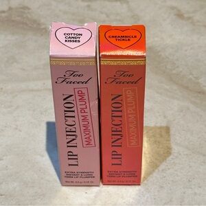 Too Faced Lip Injection Maximum Pump Bundle - Cotton Candy and Creamsicl…